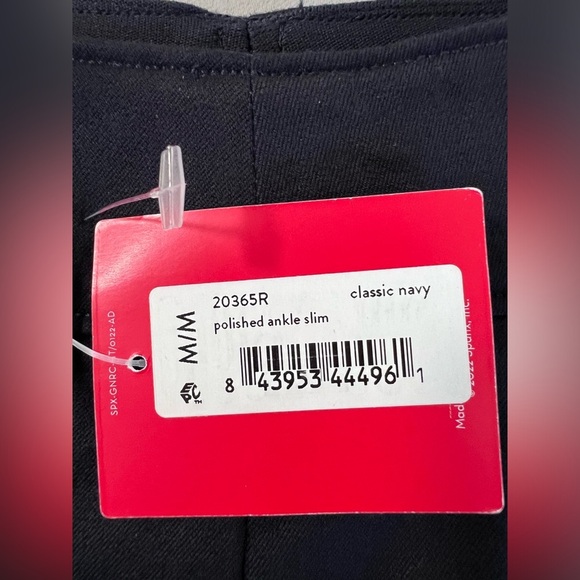Spanx Polished Ankle Slim Pants Classic Navy Blue NWT Sz Medium Women - Picture 7 of 13
